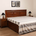 Handloom Cotton Double Bedsheet (108 x 90 in) 133