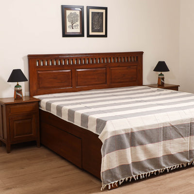 Handloom Cotton Double Bedsheet (108 x 90 in) 133