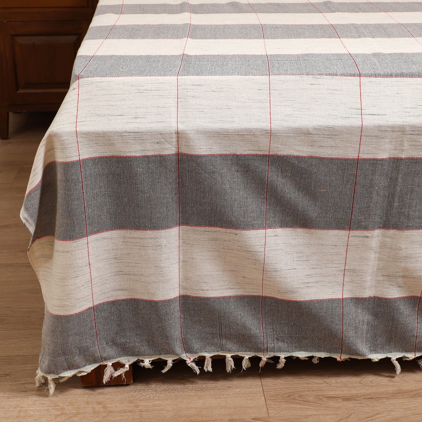 Handloom Cotton Double Bedsheet (108 x 90 in) 133