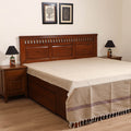 Handloom Cotton Double Bedsheet (108 x 90 in) 134