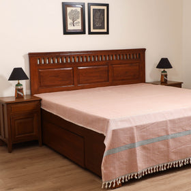 Handloom Cotton Double Bedsheet (108 x 90 in) 135