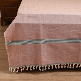 Handloom Cotton Double Bedsheet (108 x 90 in) 135