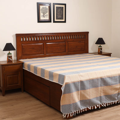Handloom Cotton Double Bedsheet (108 x 90 in) 136