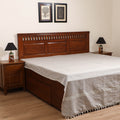 Handloom Cotton Double Bedsheet (108 x 90 in) 137