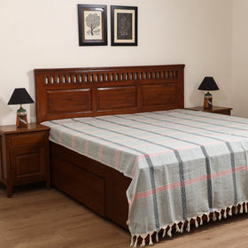 Handloom Cotton Double Bedsheet (108 x 90 in) 139