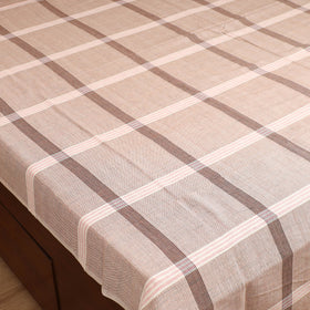 Handloom Cotton Double Bedsheet (108 x 90 in) 140