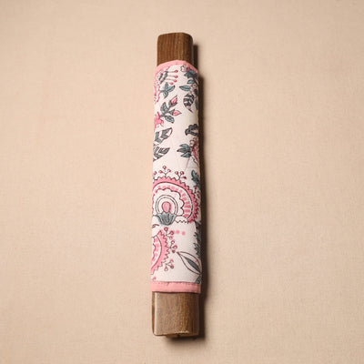 Buy White Handmade Cotton Fridge Handle Cover