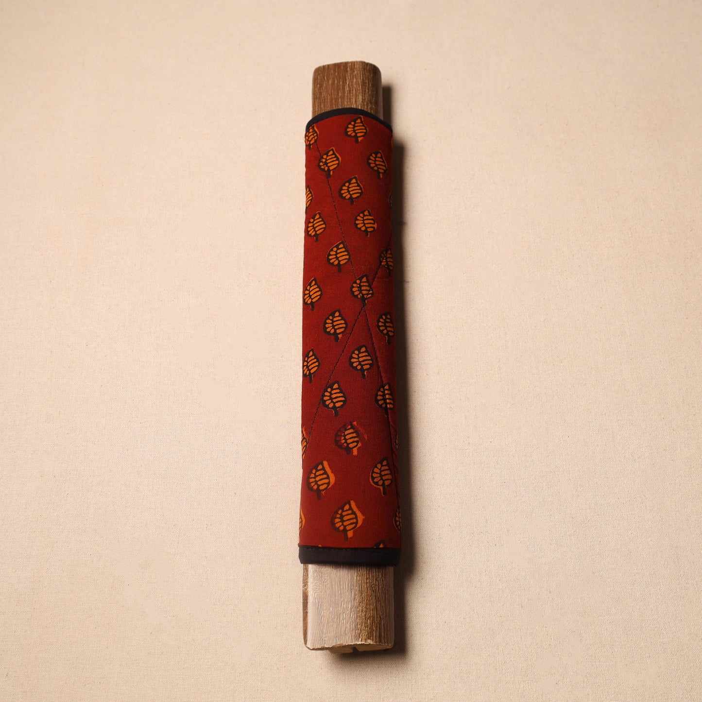 Buy Maroon Handmade Cotton Fridge Handle Cover