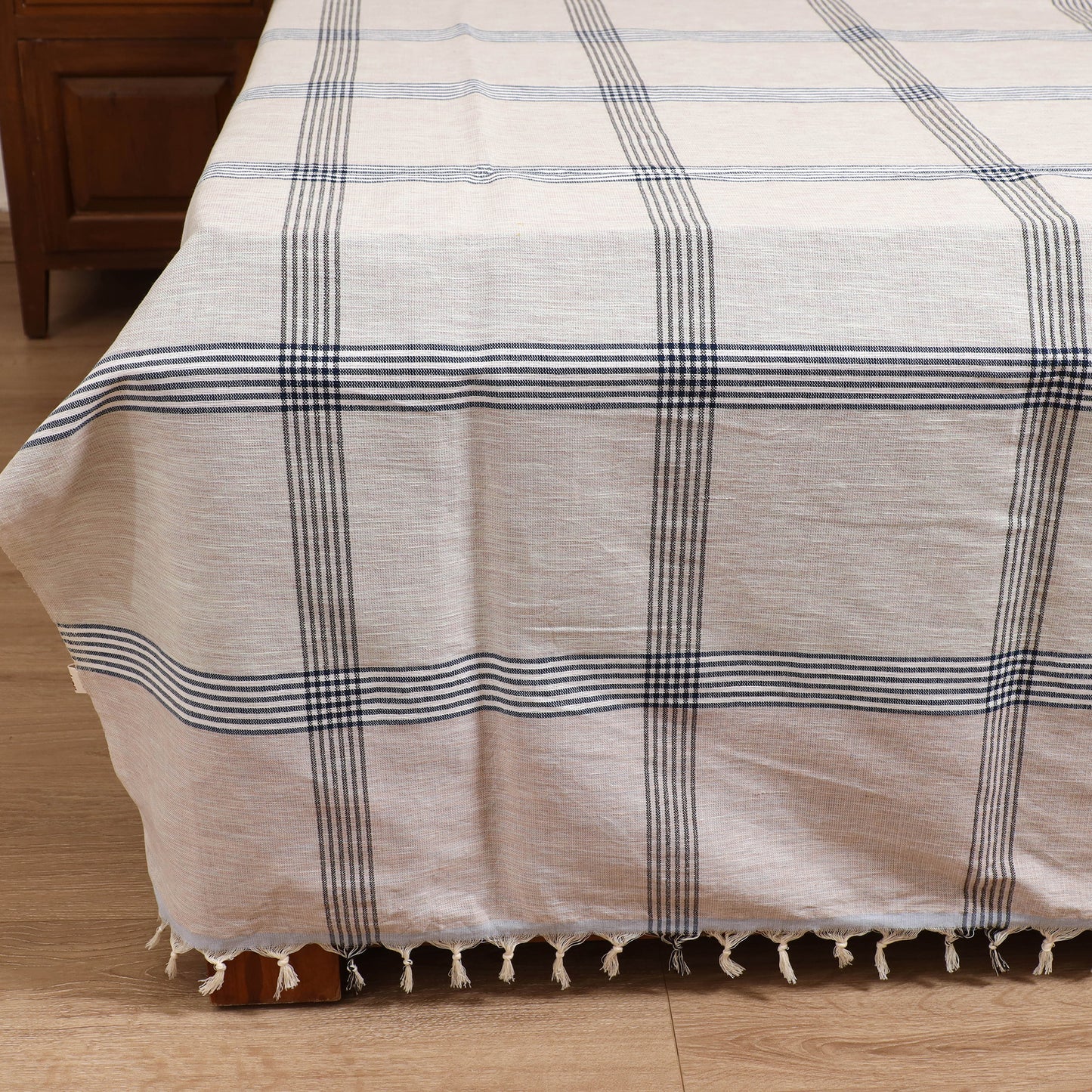 Handloom Cotton Double Bedsheet (108 x 90 in) 144