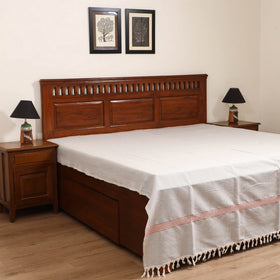 Handloom Cotton Double Bedsheet (108 x 90 in) 146