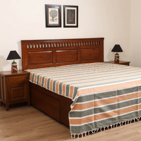 Handloom Cotton Double Bedsheet (108 x 90 in) 148
