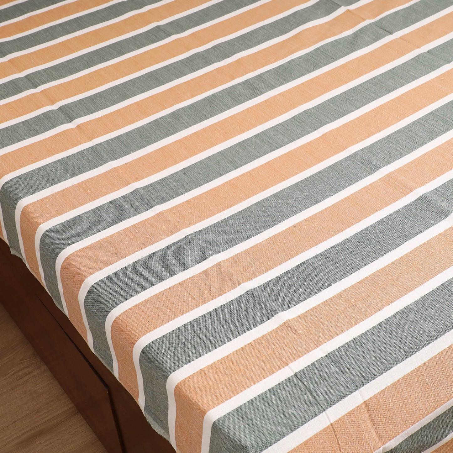 Handloom Cotton Double Bedsheet (108 x 90 in) 148