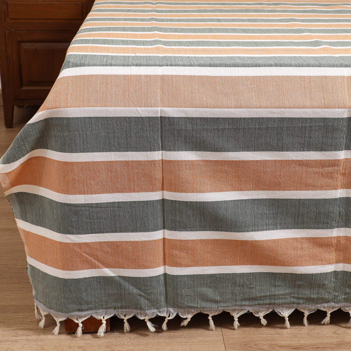 Handloom Cotton Double Bedsheet (108 x 90 in) 148