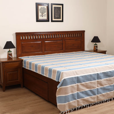 Handloom Cotton Double Bedsheet (108 x 90 in) 151