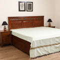 Handloom Cotton Double Bedsheet (108 x 90 in) 152