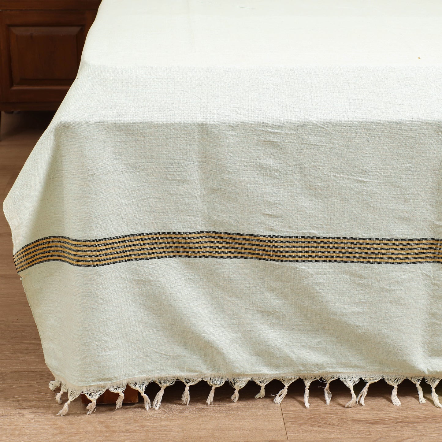 Handloom Cotton Double Bedsheet (108 x 90 in) 152