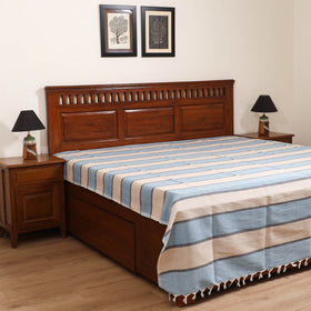Handloom Cotton Double Bedsheet (108 x 90 in) 153