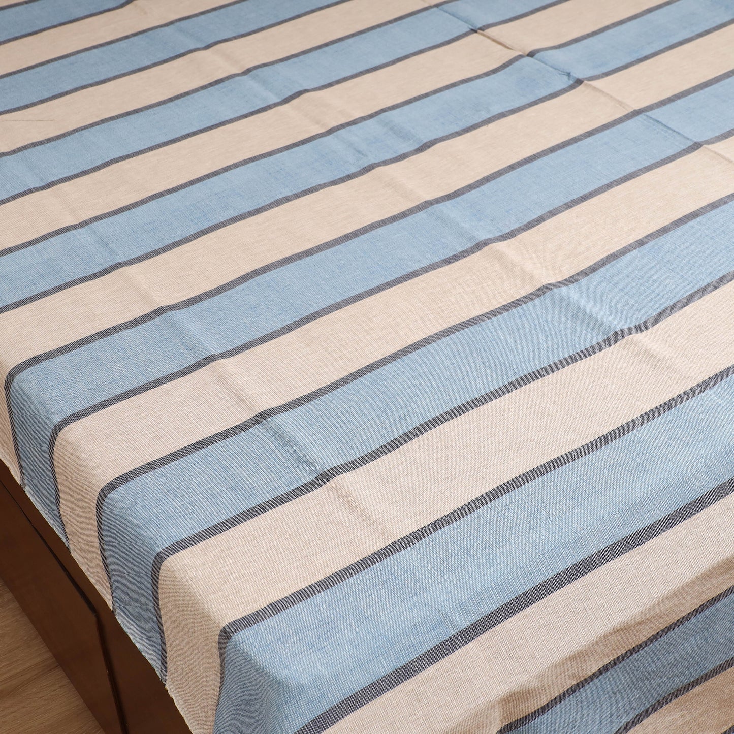 Handloom Cotton Double Bedsheet (108 x 90 in) 153