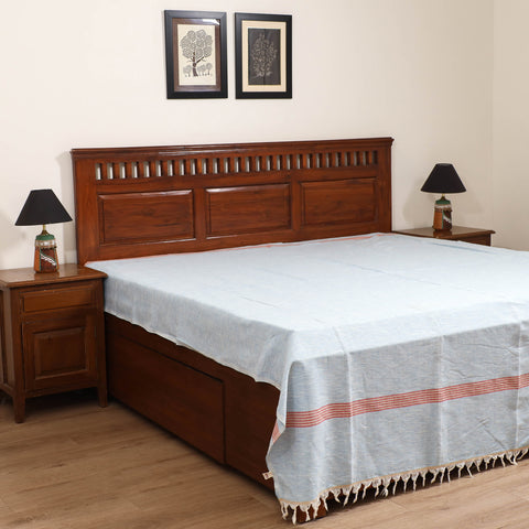 Handloom Cotton Double Bedsheet (108 x 90 in) 154