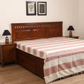 Handloom Cotton Double Bedsheet (108 x 90 in) 155