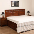 Handloom Cotton Double Bedsheet (108 x 90 in) 156