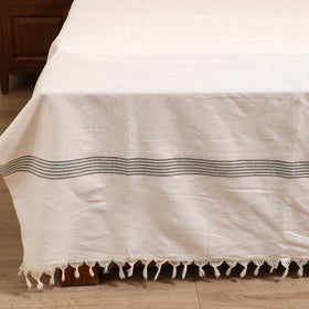 Handloom Cotton Double Bedsheet (108 x 90 in) 156