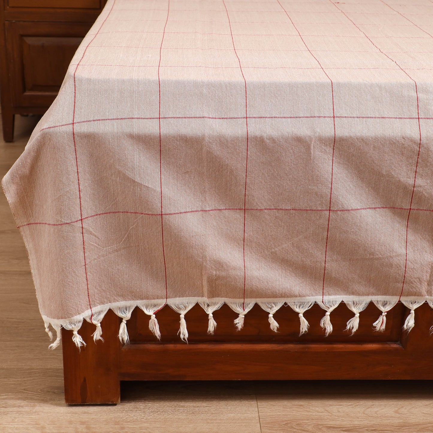 Handloom Cotton Double Bedsheet (90 x 90 in) 158