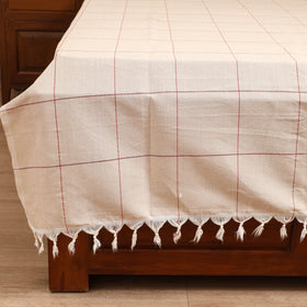 Handloom Cotton Double Bedsheet (90 x 90 in) 159