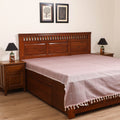 Handloom Cotton Double Bedsheet (90 x 90 in) 160
