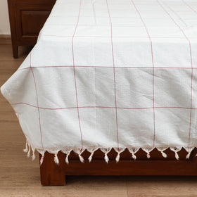Handloom Cotton Double Bedsheet (90 x 90 in) 161