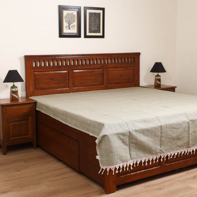 Handloom Cotton Double Bedsheet (90 x 90 in) 162