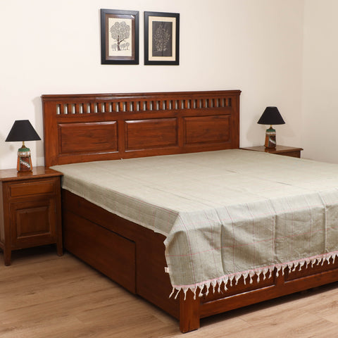 Handloom Cotton Double Bedsheet (90 x 90 in) 162