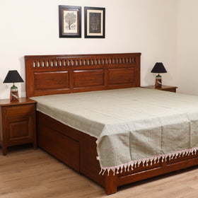 Handloom Cotton Double Bedsheet (90 x 90 in) 162