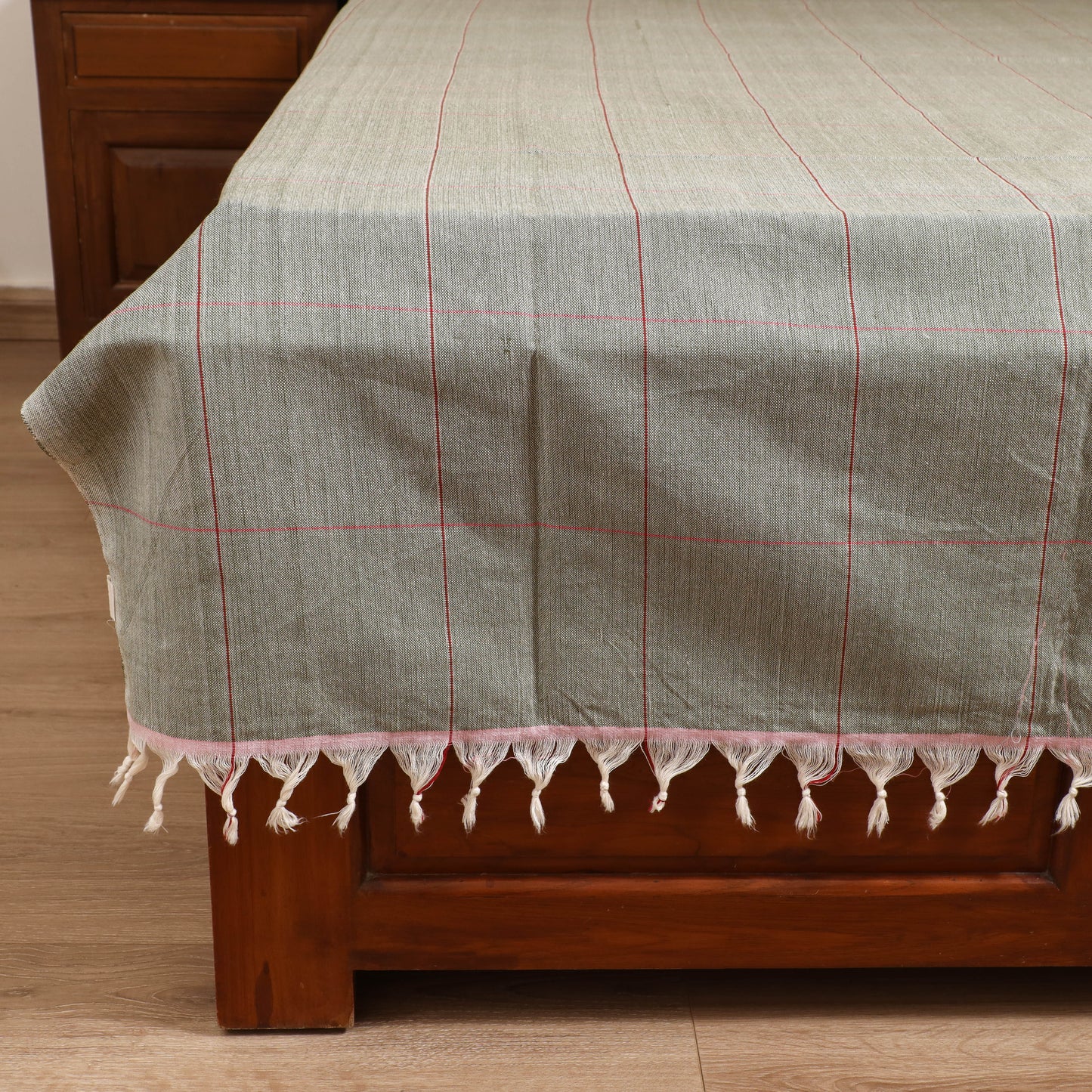 Handloom Cotton Double Bedsheet (90 x 90 in) 162