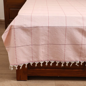 Handloom Cotton Double Bedsheet (90 x 90 in) 163