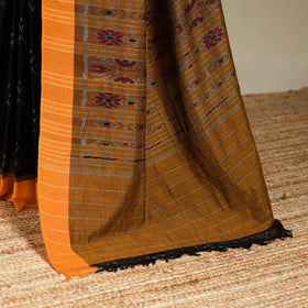 Black - handloom cotton sambalpuri ikat saree 01