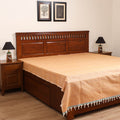 Handloom Cotton Double Bedsheet (90 x 90 in) 164