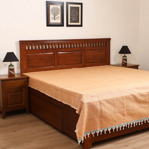 Handloom Cotton Double Bedsheet (90 x 90 in) 164