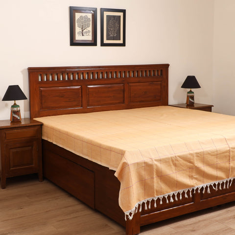Handloom Cotton Double Bedsheet (90 x 90 in) 166