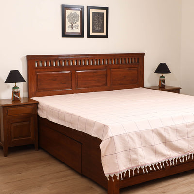 Handloom Cotton Double Bedsheet (90 x 90 in) 167
