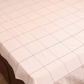 Handloom Cotton Double Bedsheet (90 x 90 in) 167