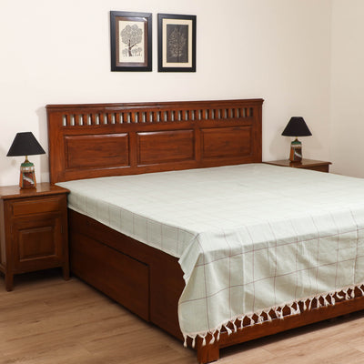 Handloom Cotton Double Bedsheet (90 x 90 in) 168