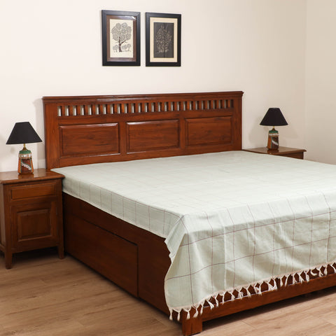 Handloom Cotton Double Bedsheet (90 x 90 in) 168