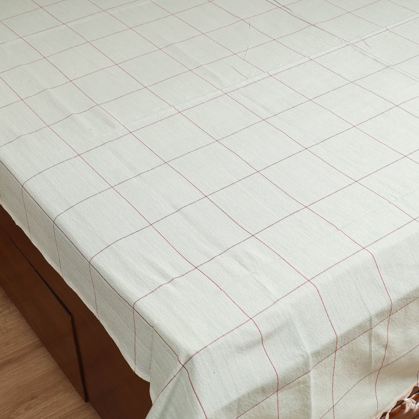 Handloom Cotton Double Bedsheet (90 x 90 in) 168
