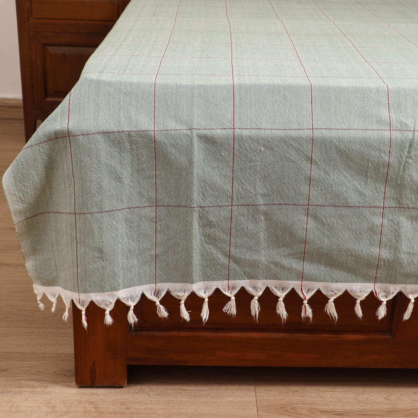 Handloom Cotton Double Bedsheet (90 x 90 in) 169