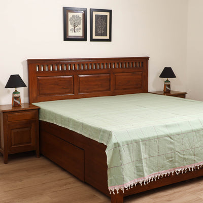 Handloom Cotton Double Bedsheet (90 x 90 in) 170