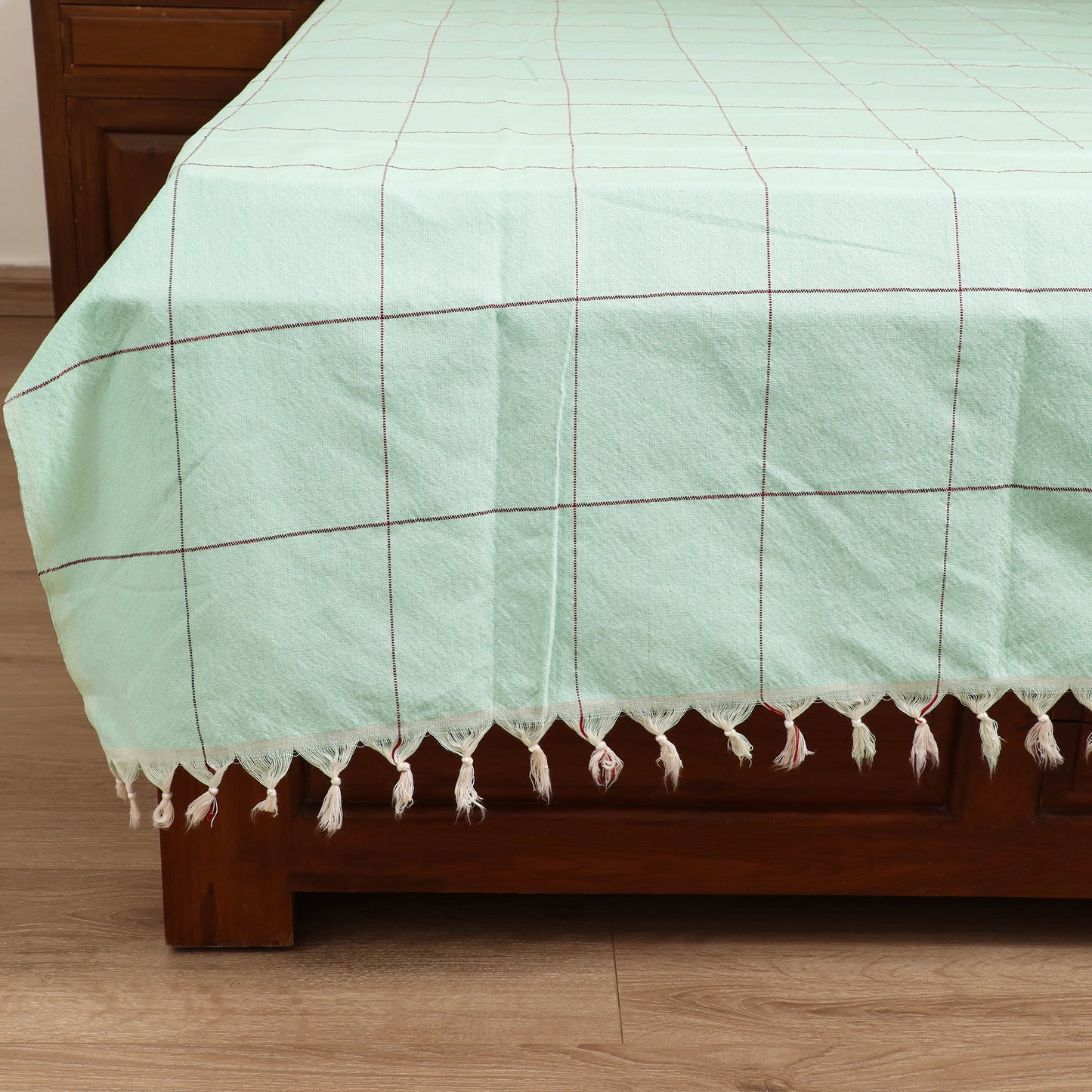 Handloom Cotton Double Bedsheet (90 x 90 in) 171