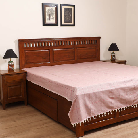 Handloom Cotton Double Bedsheet (90 x 90 in) 174