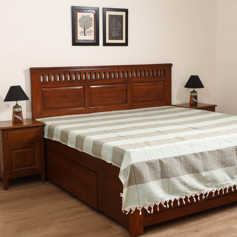 Handloom Cotton Double Bedsheet (90 x 90 in) 178