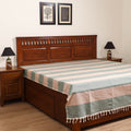 Handloom Cotton Double Bedsheet (90 x 90 in) 179